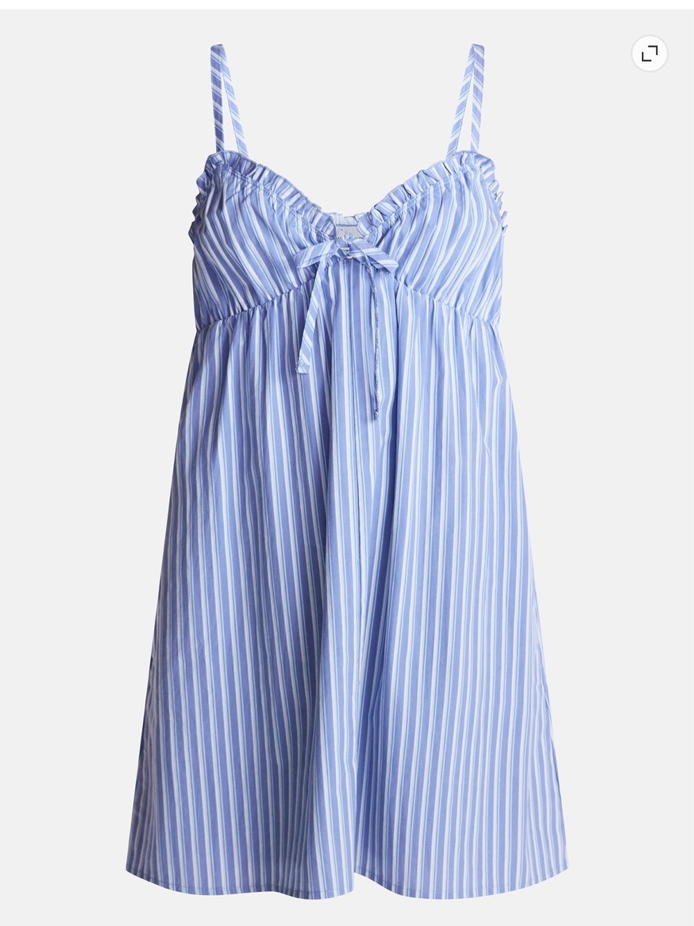 Women’s Blue Striped baby doll dress